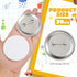 XunYee 20 Pack Blank White Button Pins 2.25 Inch/ 58 mm DIY Craft Button with Pin White Pins Buttons Design Button Making Kit for DIY Crafts Chris...