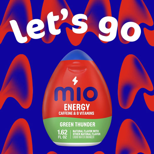 Mio Energy Liquid Water Enhancer, Green Thunder, 1.62 OZ, (Pack of 5)...