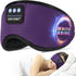 Sleep Headphones White Noise Bluetooth Sleep Mask 3D Music Sleeping Eye Mask Sleeping Headphones for Side Sleepers Sleep Mask with Bluetooth Headp...