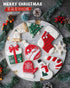 KALAIEN 18Pcs Christmas Cookie Cutters, Holiday Cookie Cutter Sets, Reindeer, Snowflake, Christmas Tree, Gingerbread Man, Santa, Bell...