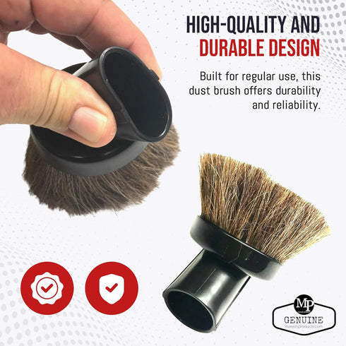 MP Maresh Products Household Cleaning Vacuum Brush Attachment - Horse Hair Vacuum Cleaner Accessories, Soft, Dust Floor Brush, Compatible with Sho...