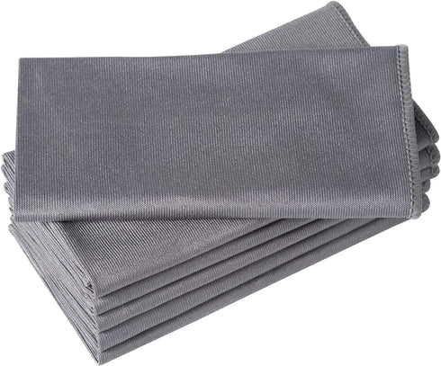 6 Pack Microfiber Glass Cleaning Cloth, 16 Inch X 16 Inch, Lint Free Quickly Clean Window, Glasses, Windshields, Mirrors, and Stainless Steel, Gre...
