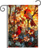Stained Glass Cardinal Red Birds Garden Flag Spring Summer Yard Flag Fall Floral Decorative Flags for Outside 12x18 Double Sided Small Seasonal La...