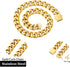 Walking Collar with Dog Tag Design Secure Buckle Cuban Link Chain Collar Heavy Duty Chew Proof for Medium Large Dogs...