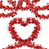 LOMIMOS 32.8 Ft Valentine's Day Tinsel Garland,Shiny Hanging Decor for Wedding Engagement Anniversary Party Supplies(Red White)...