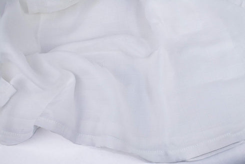Organic Cotton White Swaddle Blanket for Newborn - 100% Organic, Toxic-Free, All-Natural, Muslin, Newborn Baby Gauze Swaddling Blanket - 100% Cert...