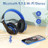 Bluetooth Headphones Over Ear, 6S Foldable Wireless Headphones with 6 EQ Modes, 40 Hours Playtime HiFi Stereo Headset with Mic, Soft Ear Pads, TF/...