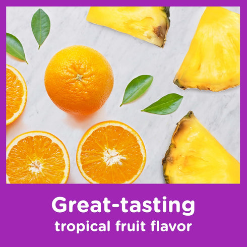 Zarbee's Kids Immune Support, Vitamin C, D & Zinc Daily Immunity Vitamins for Children 4+ Years, Natural Tropical Fruit Flavor, 28 Chewable Tablet...