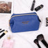 Angelina's Palace Vegan Leather Waterproof Travel Cosmetic Bag Toiletry Organizer Makeup Pouches(dark chambray)......