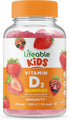 Lifeable Vitamin D for Kids 1000 IU - Great Tasting Natural Flavor Gummy Supplement - Gluten Free Vegetarian GMO Free Chewable - for Strong Health...