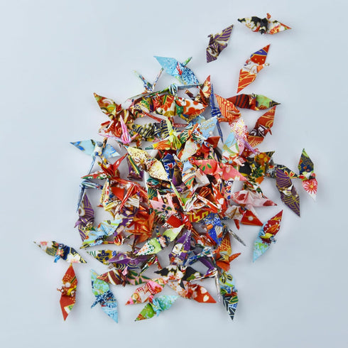 100 Origami Paper Crane Washi Paper Origami Crane Different patterns Japanese Print Made of 3.81cm 1.5 inches for Wedding decor Origamipolly...
