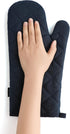 Oven Mitts and Pot Holders 4 pcs Set,High Heat Resistant 500 Degree Extra Thicken Long Kitchen Cotton Oven Glove for Cooking (12 Inch,Deep Blue)...