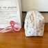 Cotton Quilted Makeup Bag Coquette Accessories Make up Bag Organizer Cute Floral Cosmetic Pouch Travel Makeup Bag for Women (Blue floral)...
