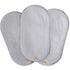 BlueSnail Waterproof Changing Pad Liners 3 Count (14"X26.5", Gray) Bassinet Pad Liner...