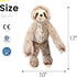 Easfan 17'' Sloth Stuffed Animal Realistic Cute Plush Toy Soft Tree Sloth Plushie Stuff Adorable Birthday for Kids Boys Girls, Brown...