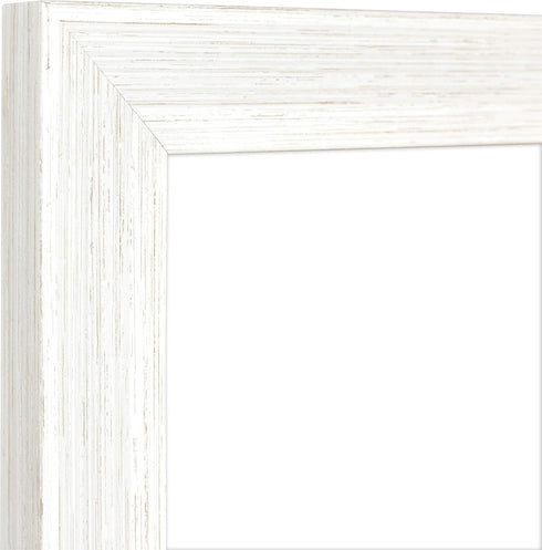 MCS Museum Poster Frame 16x20 White Woodgrain, Vertical & Horizontal Wall Hanging Large Picture Frame for Photos, Posters & Art Prints (1-Pack)...