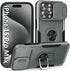 ADDIT Case for iPhone 15 Pro Max Phone Case iPhone 15 Pro Max Case, with Slide Camera Cover and Stand Ring, Support Magnet Car Mount, Military Gra...
