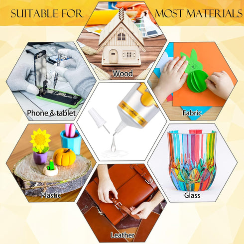 B7000 Rhinestone Jewelry Glue Clear, B-7000 Glue 3.7 fl oz Upgrade Multi-function Adhesive Super Glue with Cap & Precision Tip for Repair, Small H...