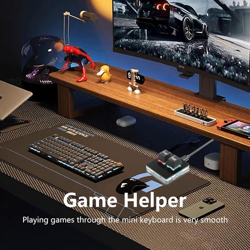 SinLoon USB Mini 2 Key Keypad 2-Key Copy Paste Keyboard OSU Keypad HotSwap One Handed Mechanical Gaming Keyboard with USB Cable for Accounting Wor...