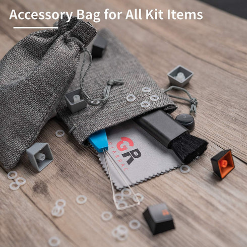 Griarrac Mechanical Keyboard O Ring Switch Dampener with Keycap Puller Remover Brush Accessory Bag, for Cherry MX Kailh Box Gateron 40A-L (150pcs)...