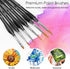 Miniature Paint Brushes,15Pcs Small Fine Tip Paintbrushes, Micro Detail Paint Brush Set, Triangular Grip Handles Art Brushes Perfect for Acrylic, ...