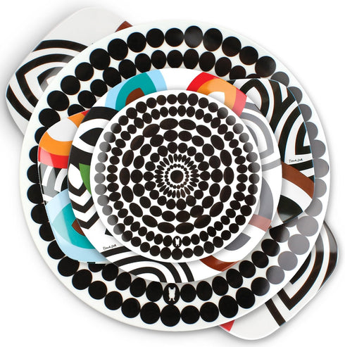 French Bull 11" Melamine Dinnerware Colorful Dinner Plate - Foli...