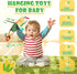 Hanging Rattles Toys, Car Seat toys for babies 0-6 months, Newborn Crib Toys Sensory Corn Soft stuff Baby Stroller Toys with Crinkle, Squeaky & Te...