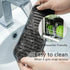 Silicone Sponge Holder Kitchen Sink Organizer Tray Dish Caddy Soap Dispenser, Scrubber Spoon Holder, Dishwashing Accessories (Black, 2 Pack)...