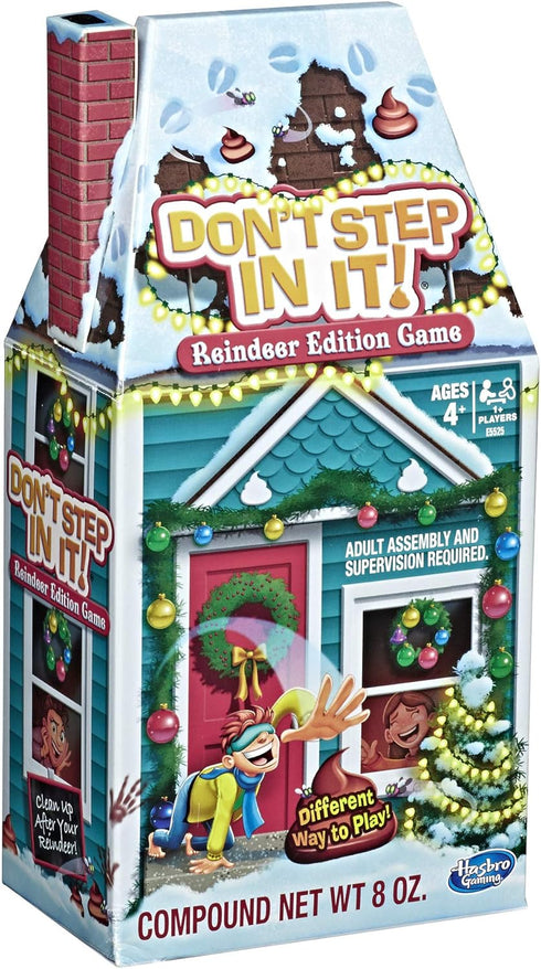Hasbro Gaming Don't Step in It! Reindeer Edition Holiday Game for Kids Ages 4+...
