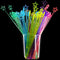 100 Pieces 9.1 Inch Swizzle Sticks Cocktail Stirrers Plastic for Bar Disposible Plastic Star Top Crystal Swizzle Sticks (Multicolor)...