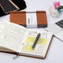 Lemome Thick Classic Notebook with Pen Loop A5 College Ruled Hardcover Writing Notebook with Pocket + Page Dividers Gifts, Banded, Large, 180 Page...