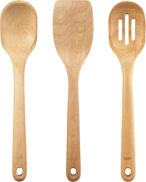 OXO Good Grips 3- Piece Wooden Utensil Set...