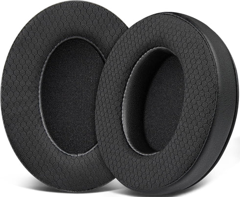 SOULWIT Replacement Earpads for HyperX Cloud 1/2/Pro/Core/Alpha/Alpha S/Flight/Stinger/Mix/CloudX/CloudX Chat, Ear Pads Cushions with Durable Mesh...