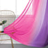 KOUFALL Kawaii Room Decor for Bathroom Pink and Purple Teen Girls Ombre Kids Curtain Rod Pocket Small Curtains for Girl Bedroom Decorations 45 Inc...