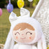 Gloveleya Baby Girl Gift Plush Bunny Dolls First Baby Doll Toddlers Rabbit Toy Bunny Gifts for Girl White 12 Inches...
