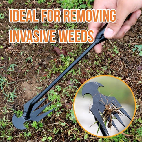 Weeding Artifact Uprooting Weeding Tool Gardening, 4-Claw Manganese Steel Weed Puller Garden Hand Weeder Tools, Weed Picker Grass Remover Tool...