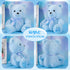 10 Inch Bear Stuffed Animal First Bear Baby Shower Bear Plush Toy for Wedding Birthday Baby Shower Party Favor Gift(Blue)...