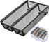 2PCS Drawer Organizer,Drawer Organizer for Kitchen,Utensil Mesh Drawer Organizer with Interlocking Arm for Cosmetic,Flatware,Pen (9 * 3 * 2 Inches...