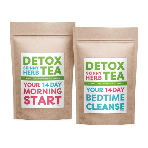 14 Day Teatox: Detox Skinny Herb Tea - Effective Detox Tea - Helps with Bloating and Constipation - Supports Body Cleanse - 100% NATURAL...