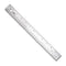 VINCA SSRN-12 Stainless Steel Office Drawing Ruler 0-12 Inch 0-30cm with Non Slip Cork Base Measuring Tool...