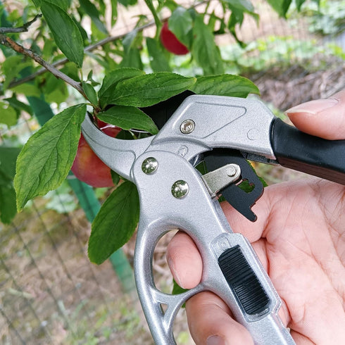 Ratchet Garden Pruning Shears Cutter,Gardening Scissors,Garden Hedge Clippers Handheld Pruners, Reinforced Design Handle Tools Scissors (B02)...