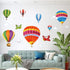Amaonm Removable Creative 3D Hot air Balloon Aircraft and Smile Clouds Wall Decals Kids Room Wall Decorations Art Decor Stickers Nursery Decor 3D ...