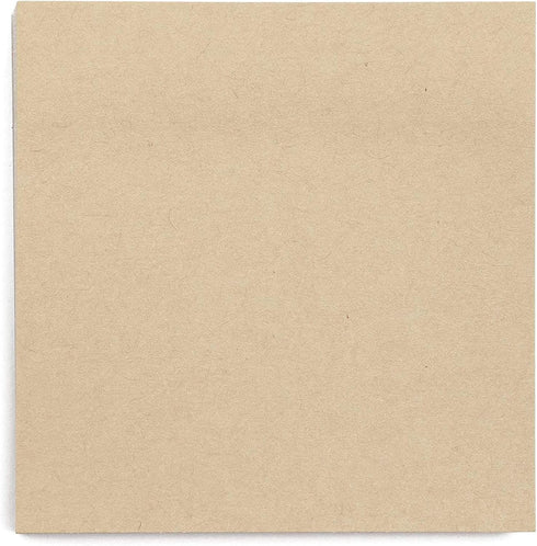Juvale 6-Pack Kraft Paper Sticky Notes 3x3 inch, Brown Self-Adhesive Memo Notepad Set, Self-Stick Note Pads for Office Work, Home, School, Teacher...