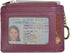 woogwin Slim RFID Credit Card Holder for Women Mini Front Pocket Wallet Purse With Keychain...
