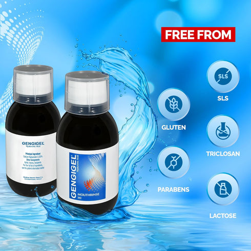 Hyaluronic Acid Mouthrinse (150 ml), Oral Care Solution for Gum Health, Reduces Discomfort & Promotes Healing, Relieves Gum Recession & Gingivitis...