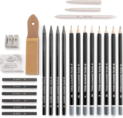 Royal & Langnickel Essentials(TM) Sketching Art Set W/Tin Blue, 1 count (pack of 1)...