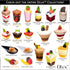 DLux 100 x 2oz Square Mini Dessert Cups (No spoons), Clear Plastic Parfait Appetizer Cup - Small Reusable Serving Bowl for Tasting Party Desserts ...