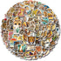 160 Pcs Cheetah Print Stickers Animals Vinyl Waterproof Graphic Decal Leopard Sticker for Phone Skateboard Laptop Stickers, Bulk Sticker Packs for...
