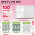 100 Envelopes Money Saving Challenge, A5 Money Saving Budget Binder Challenge Book with Cash Envelopes to Save $500, 5,050, and $10,400 (Pink)...