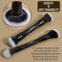 LORYP Black Makeup Brushes 2Pcs Duo End Foundation Powder Brush Set, Blush & Highlighter Brush and Round & Flat Foundation Brush...